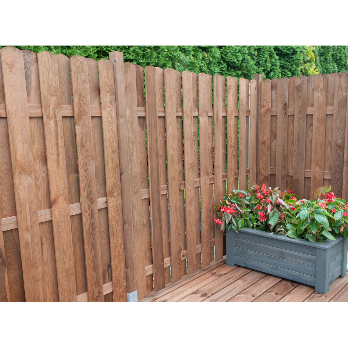 Pfosten Sylt 90x90x1900 cm braun Bild 4