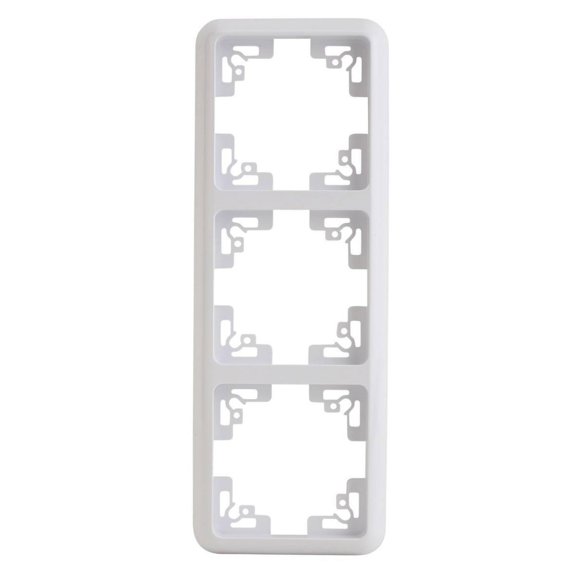 Abdeckrahmen Montreal 3-fach ultrawei Serie 502 Abdeckrahmen Montreal 3-fach ultrawei Serie 502