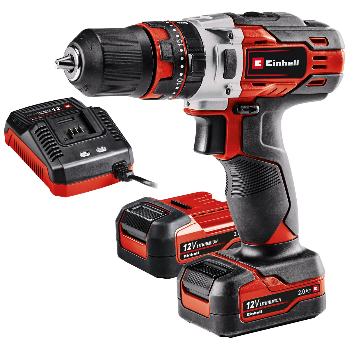 Einhell Akku-Schlagbohrschrauber-Set TE-CD 12/1 Li-i 4-teilig