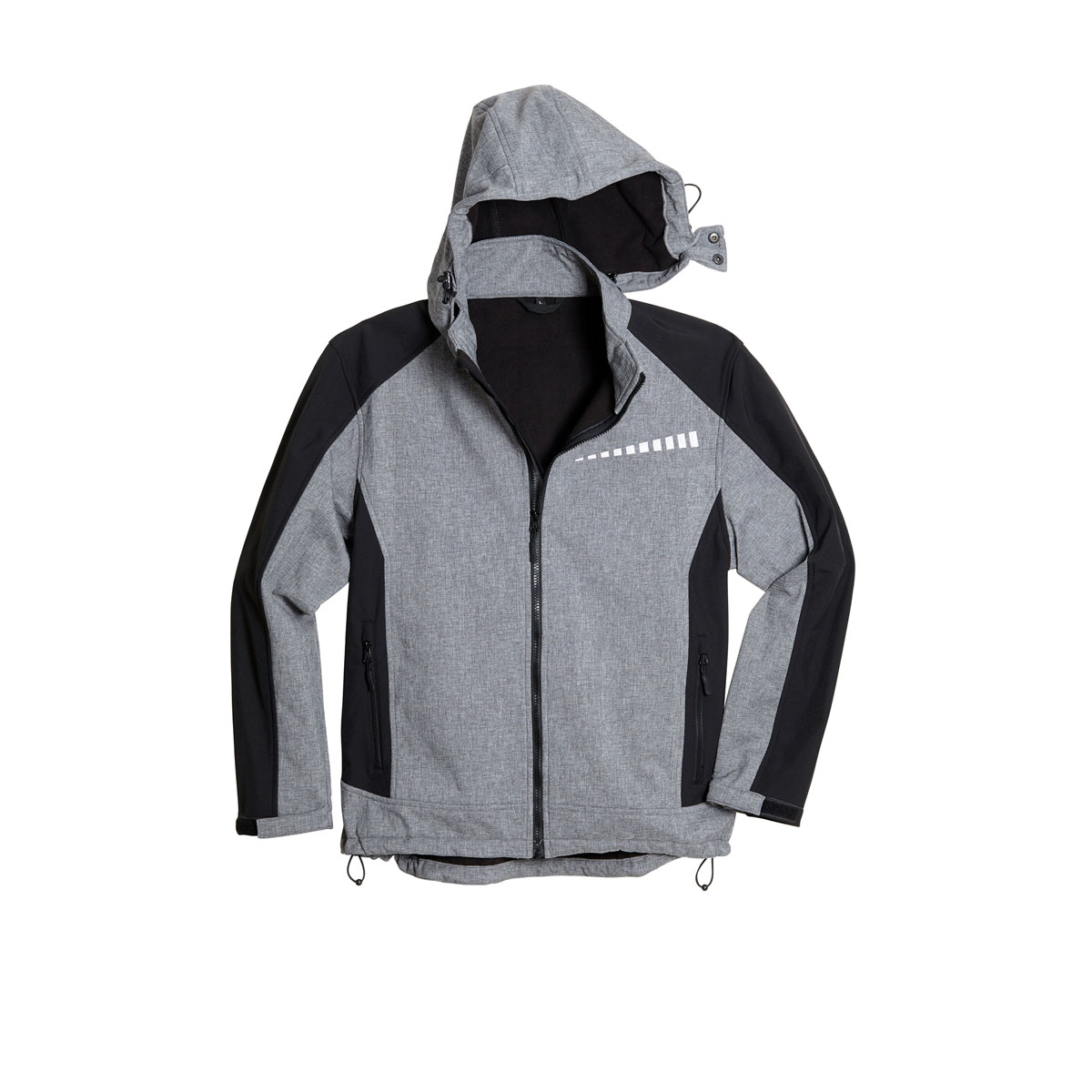 Scheibler Hoody Professional Softshell dunkelgrau meliert/schwarz Größe S