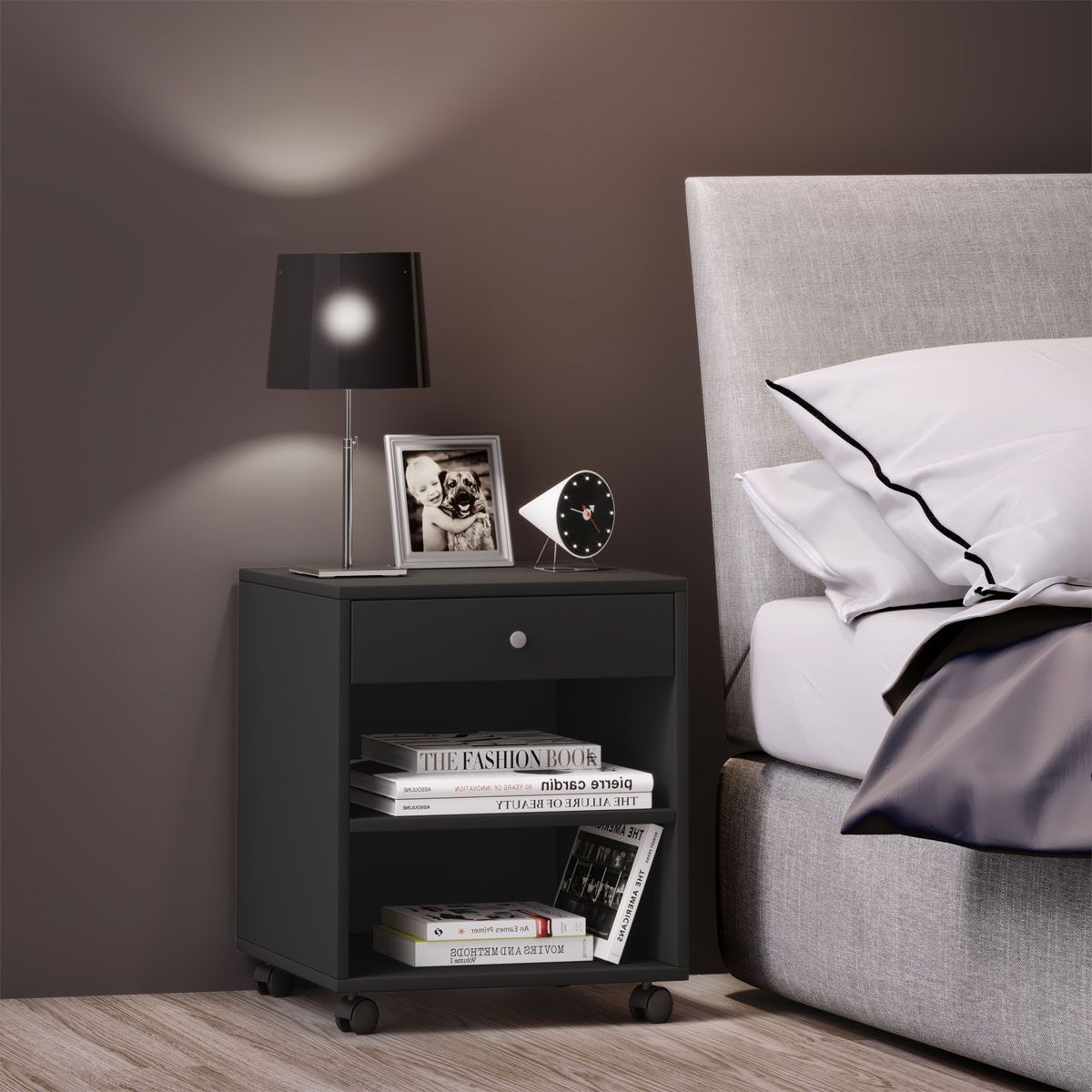 Nachttisch Rolda grau Bild 3