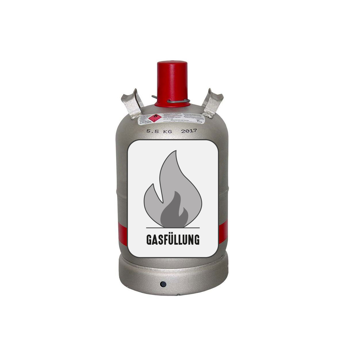 Propangas-Eigentumsflasche Alugas 11 kg Füllung zzgl Pfand
