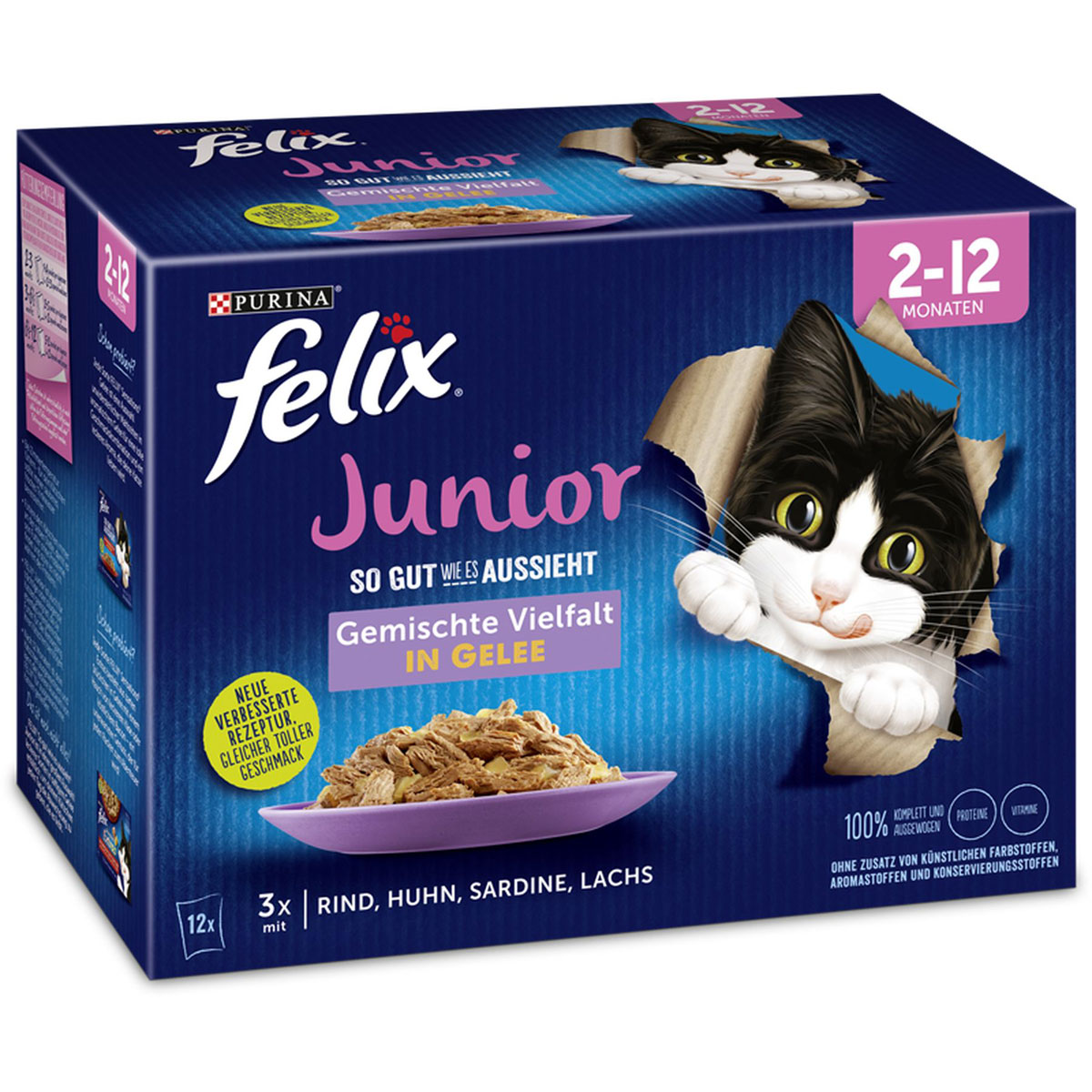 Felix So gut wie es aussieht Junior 12 x 85g Portionsbeutel
