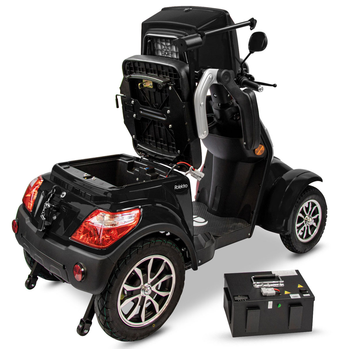 Rolektro E-Quad 25 V.3 Lithium, Schwarz, 60V-30Ah Akku, 1000 Watt Bild 8