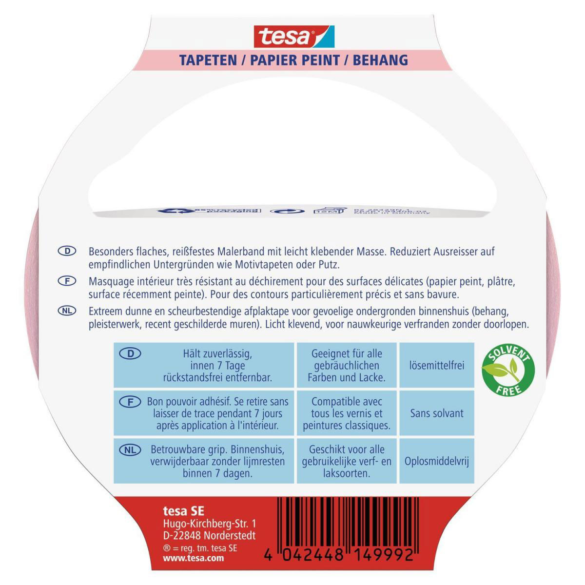 Tesa Maler Krepp Precision Sensitive rosa Bild 3