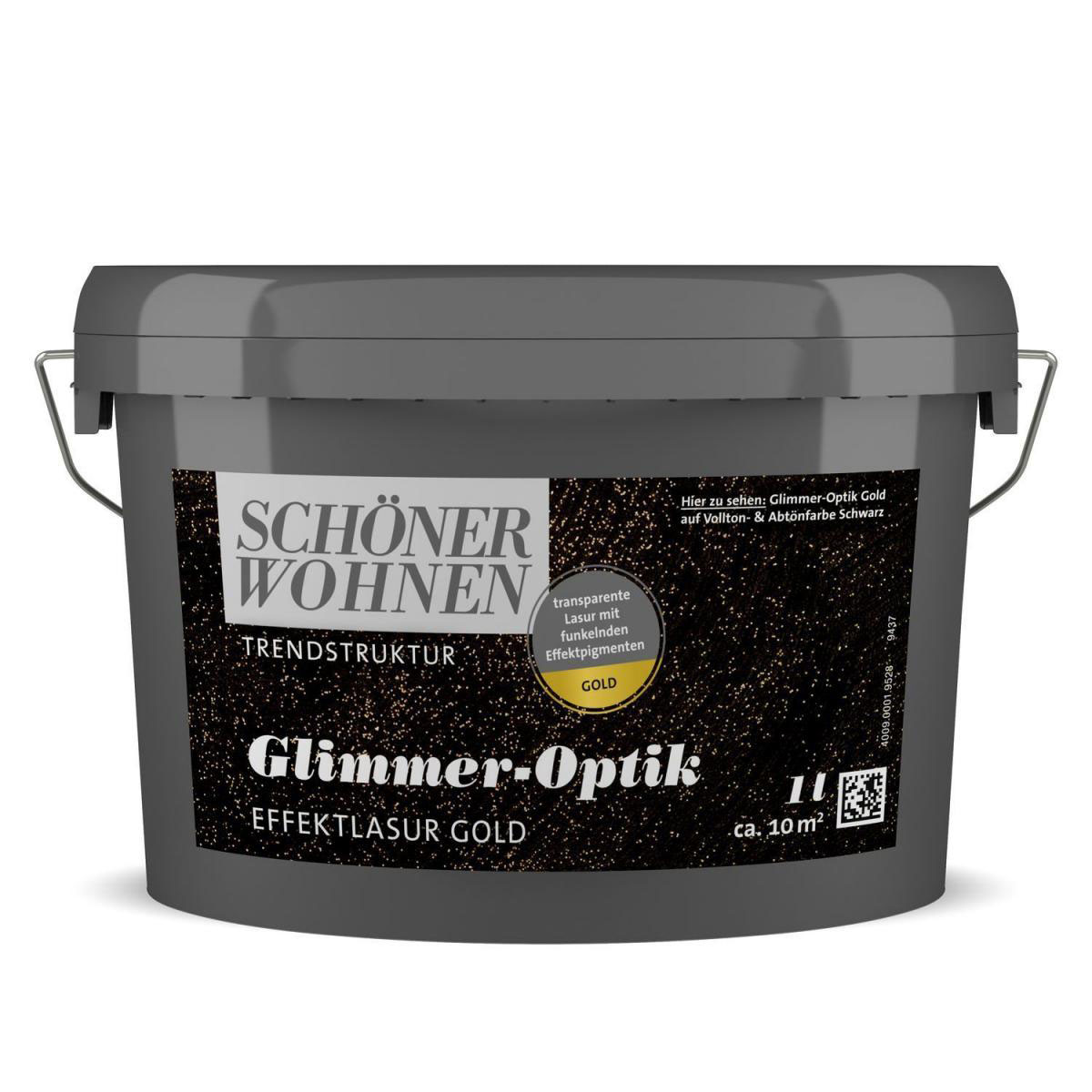 Schöner Wohnen Farbe Glimmer-Optik Effektlasur 1 L Gold
