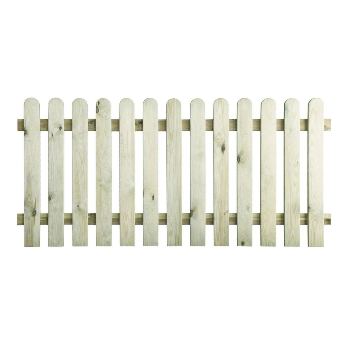 Staketenzaun gerade 180 x 85 cm