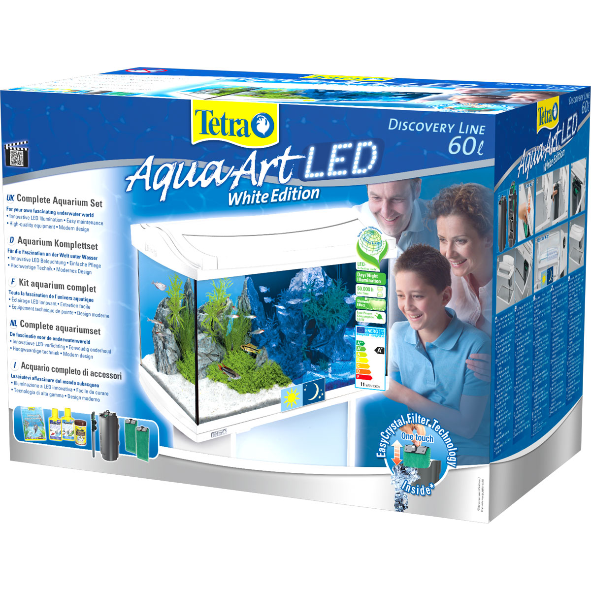 Tetra Aquarium-Komplett-Set AquaArt mit LED 60 L weiß