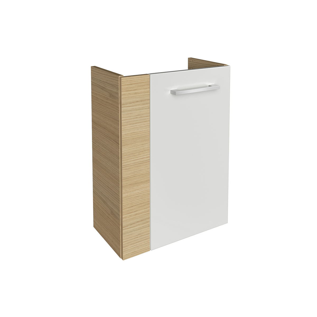 Fackelmann Gäste-WC Waschtischunterschrank rechts SBC 440 x 600 x 243 mm Sandeiche/Weiß