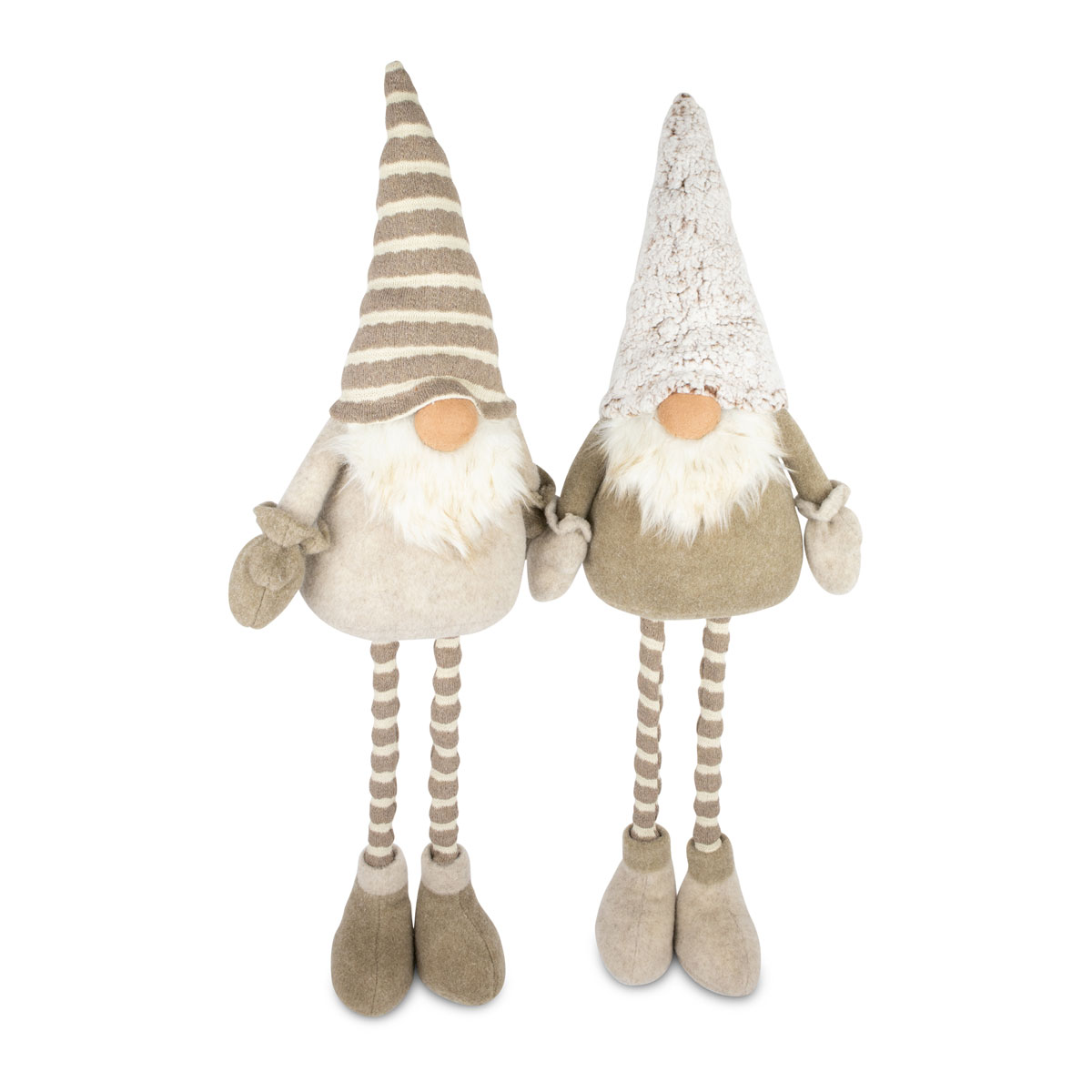 Wichtel mit Ausziehbeinen Stoff 21 x 12 x 52 x 75 cm braun