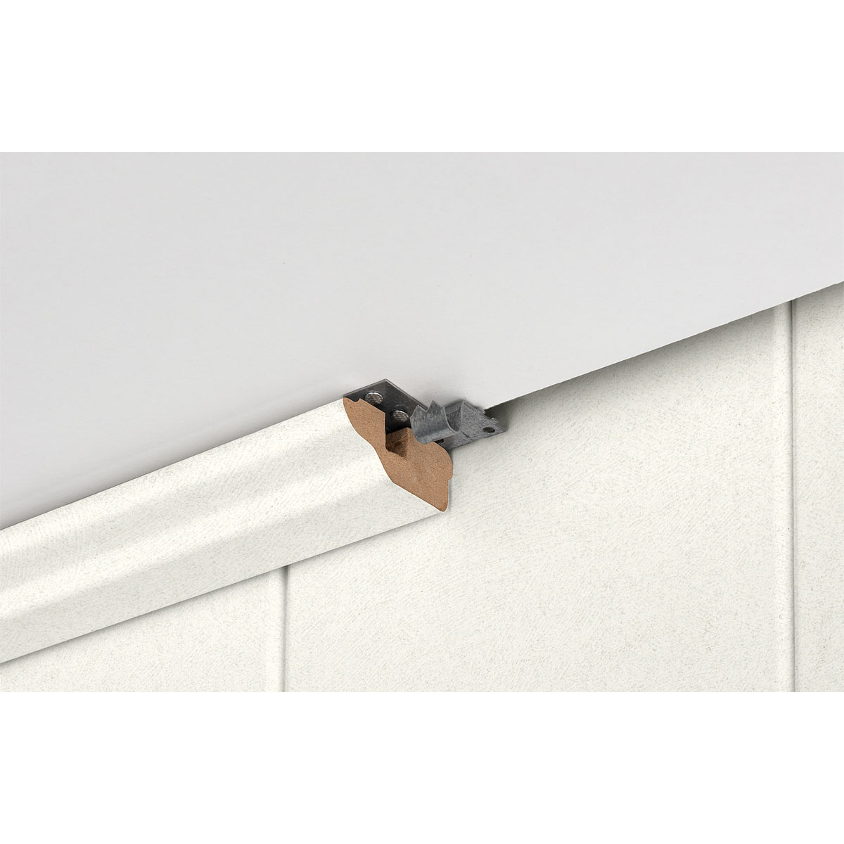 Deckenleiste weiß Struktur 2,6 m