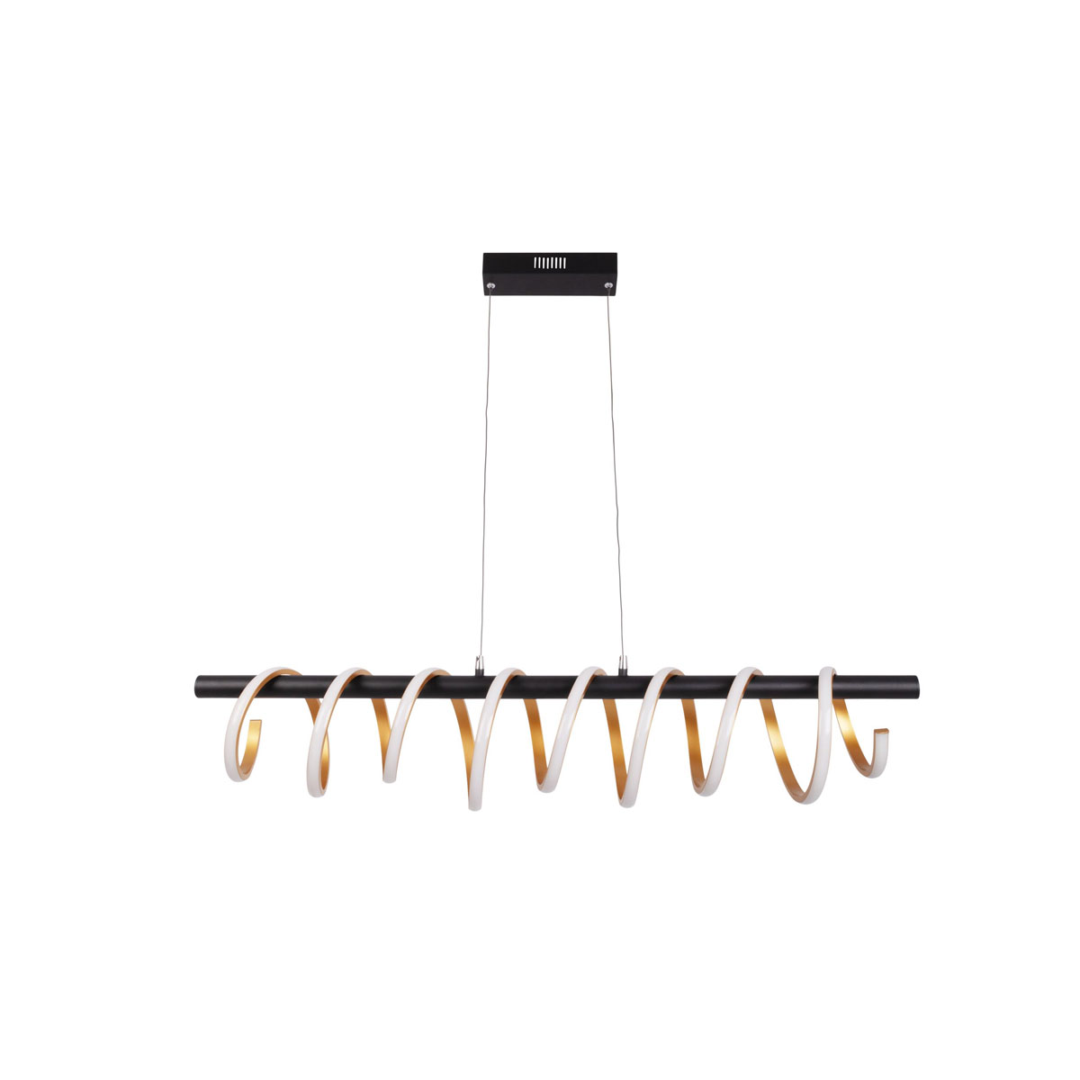 näve LED-Pendelleuchte Belleza gold dimmbar