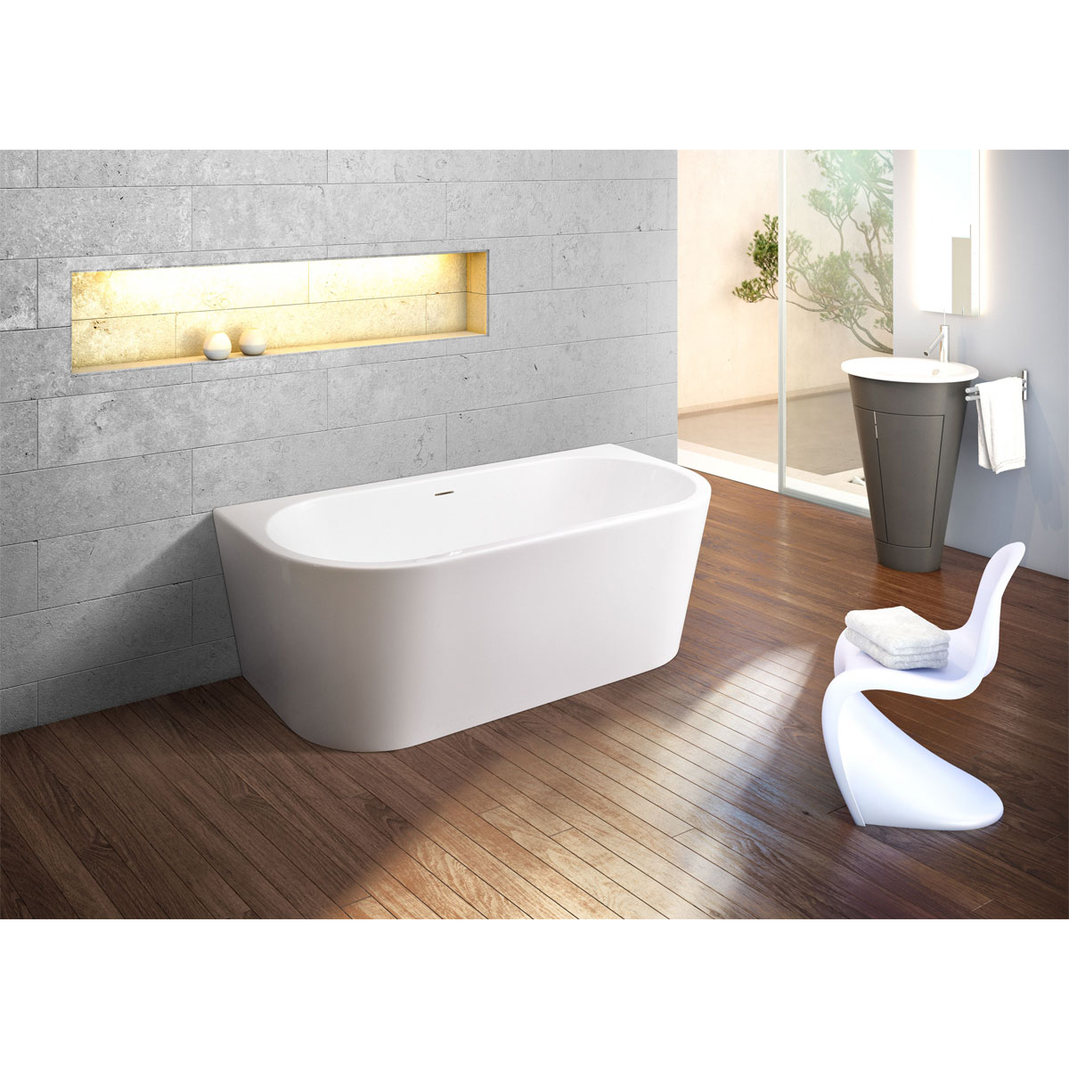 Ottofond Badewanne Modena XS 165 x 75 cm weiß Bild 2