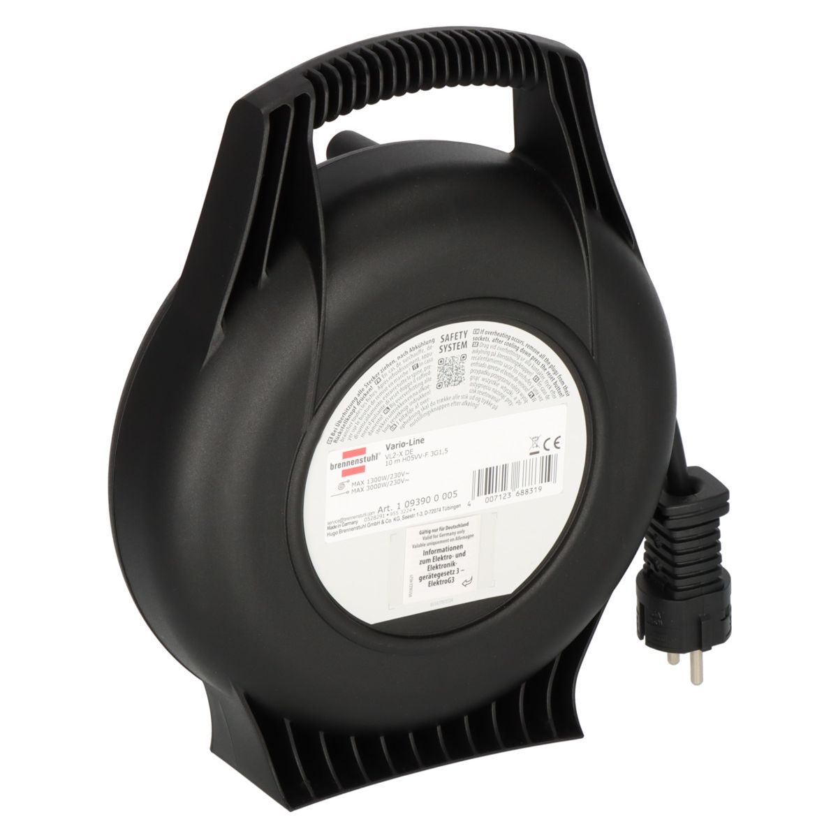 Brennenstuhl Vario-Line Kabelbox 4-fach 10m Bild 2