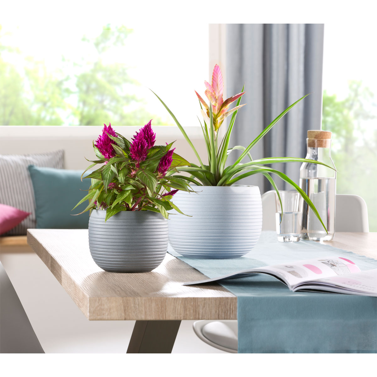 Scheurich Übertopf Stone 744 21 cm Graphite Bild 2