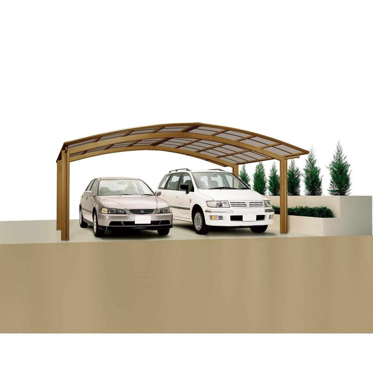 Ximax Carport Alu Portoforte 60 Bronze M-Ausführung