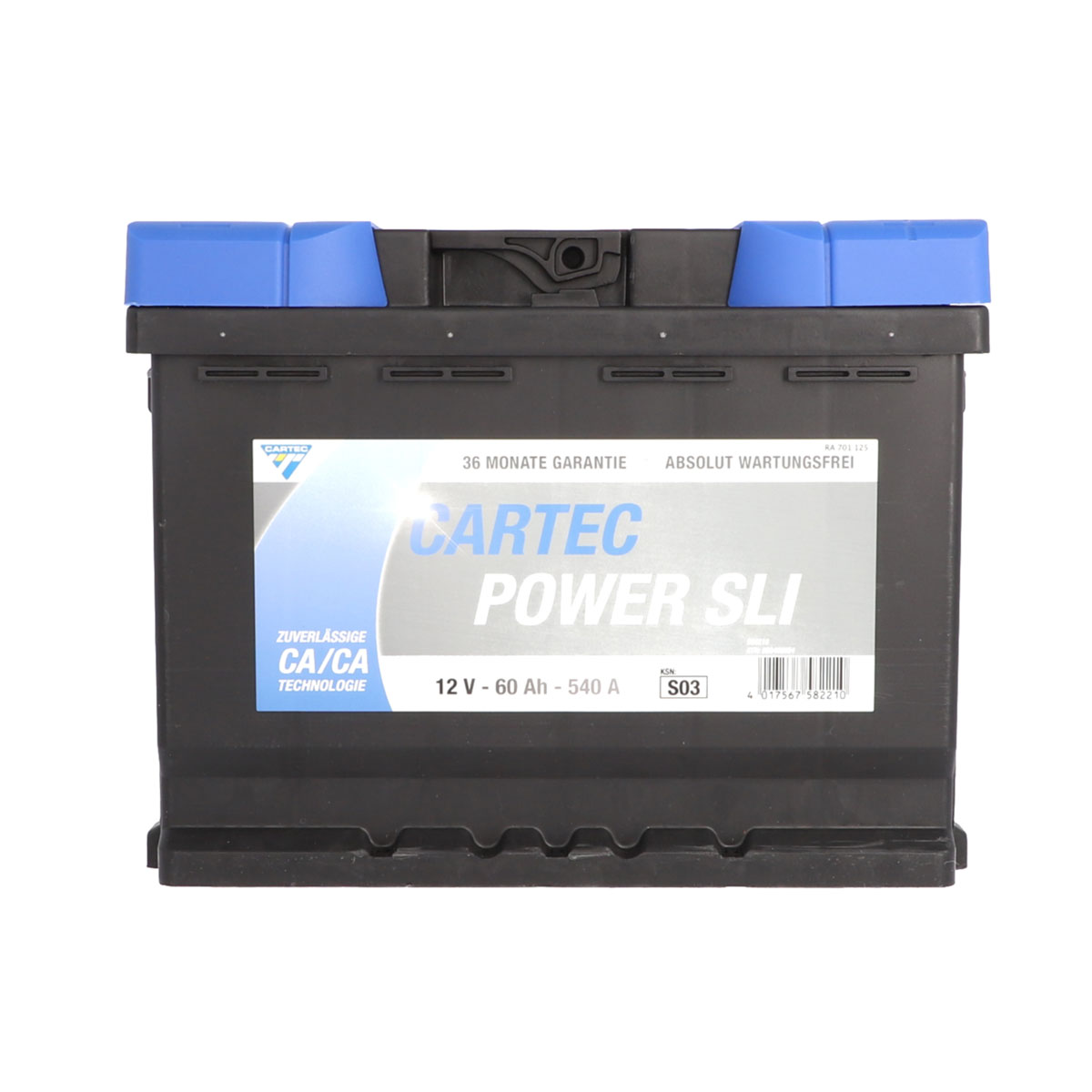 Starterbatterie POWER SLI 60 Ah / 540 A 190mm