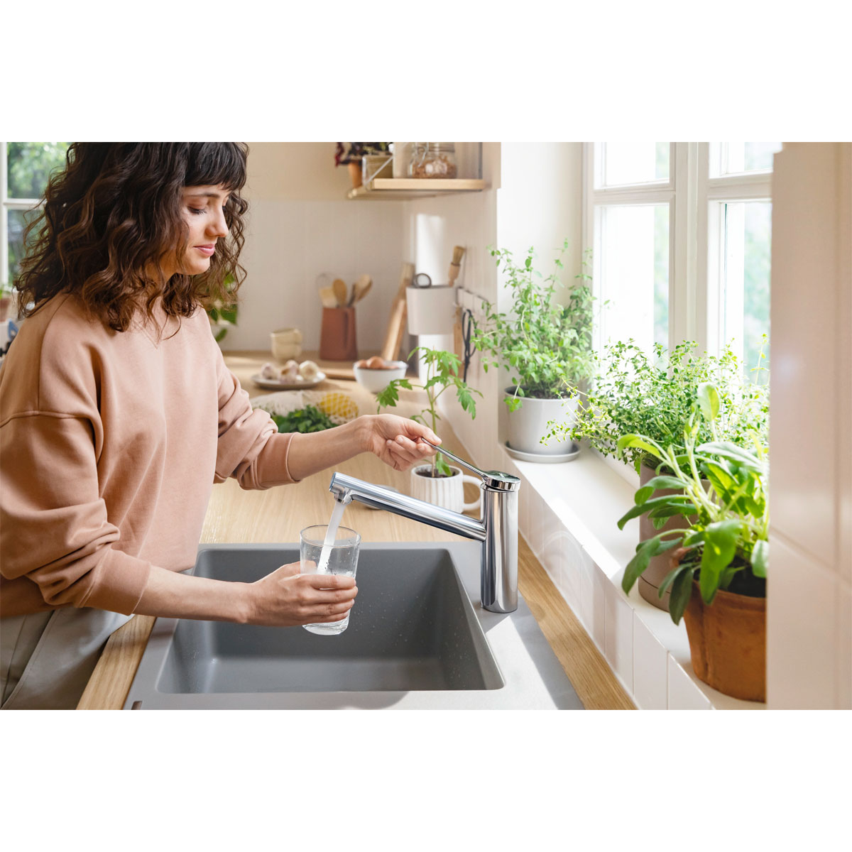 Hansgrohe Einhebel-Küchenmischer Zesis M33 chrom Bild 3