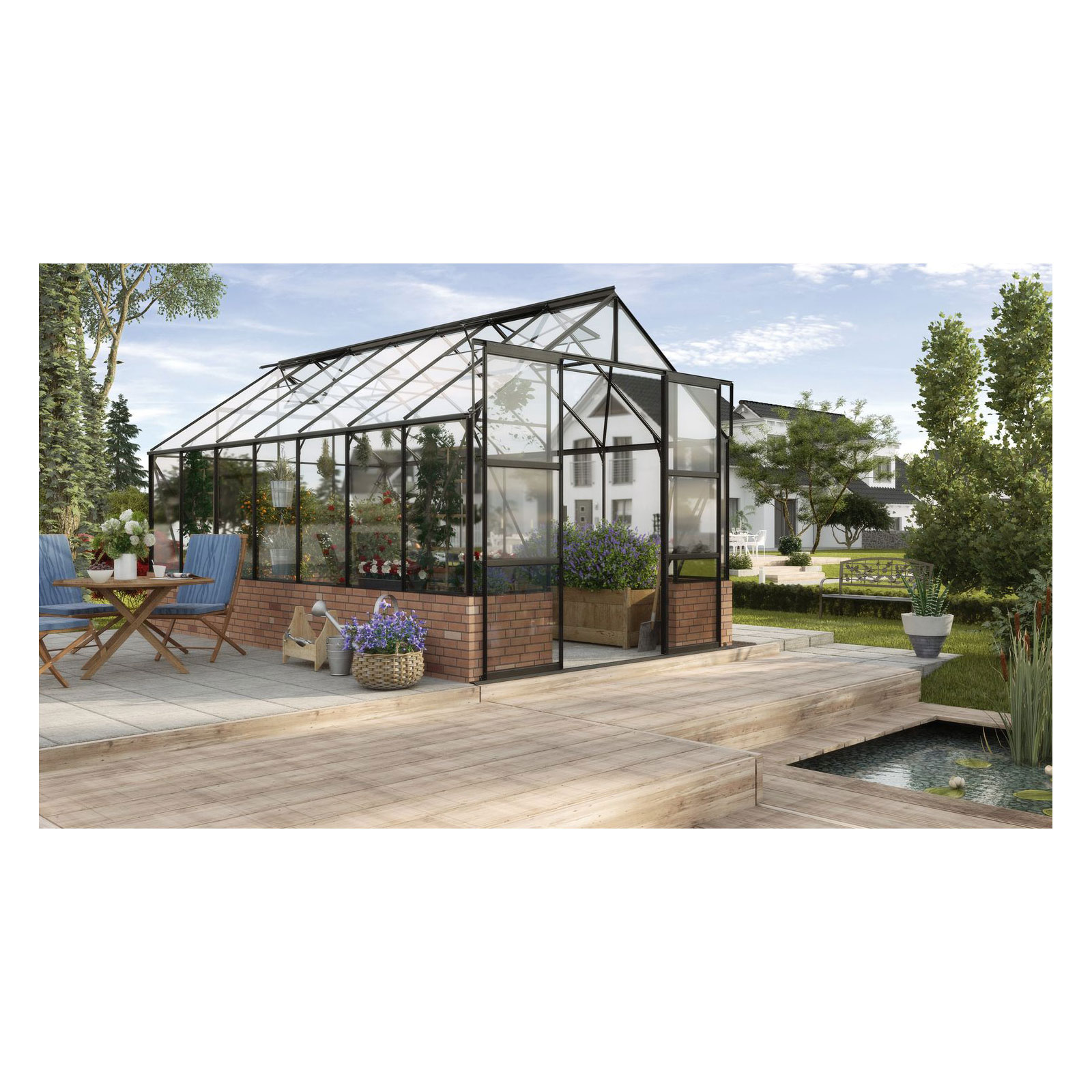 Vitavia Gewächshaus Cassandra 11500 ESG 3 mm schwarz