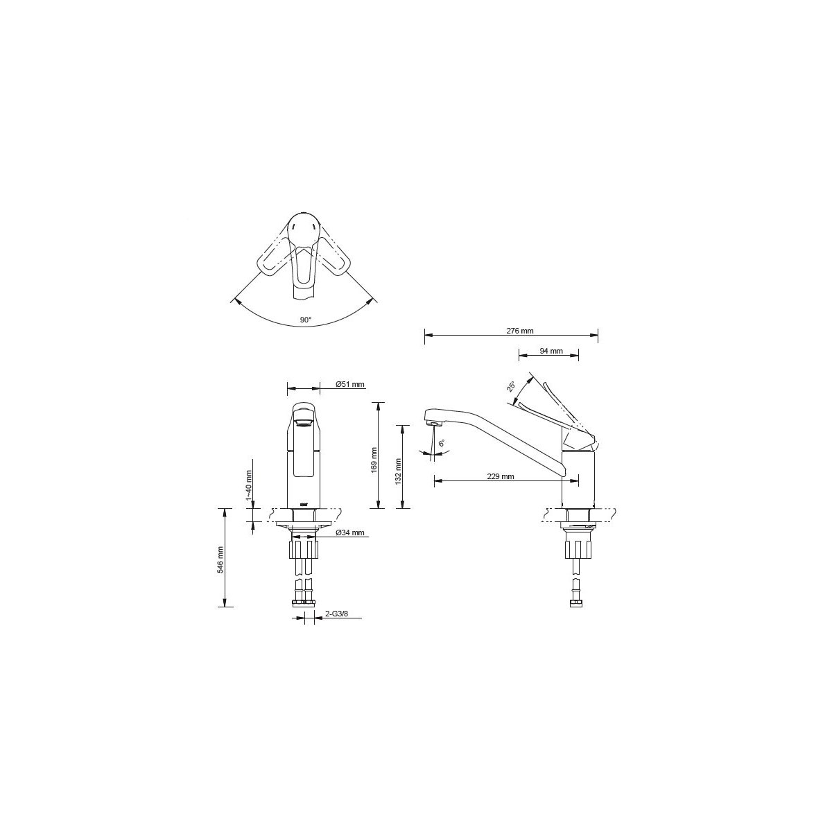 Lenz  Küchenarmatur MILA chrom Bild 3