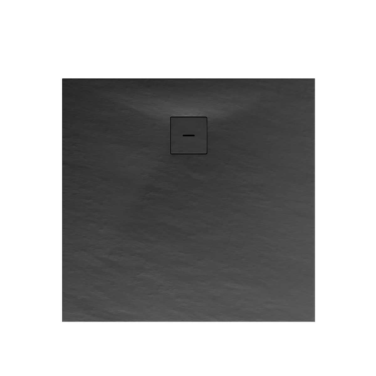 Schulte Eck-Duschwanne Mineralguss Quadrat 90 x 4 x 90 cm Steinstruktur anthrazit Bild 2