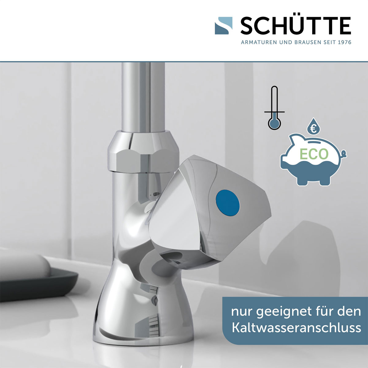 Schütte  Kaltwasser-Schwenkventil „Carneo“ chrom Bild 3