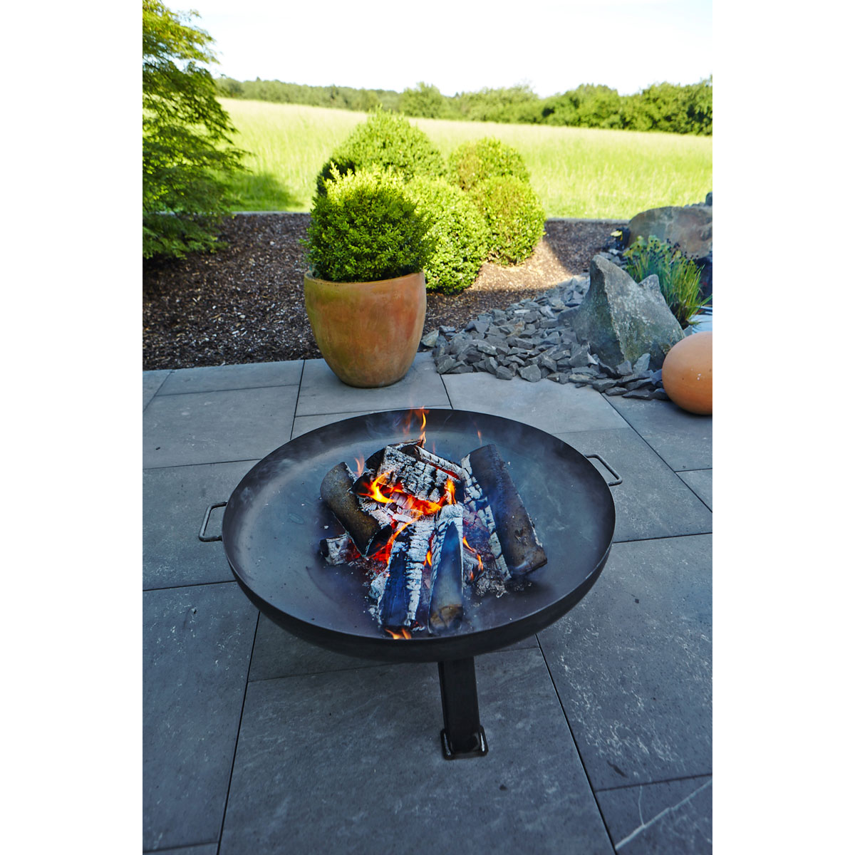 Buschbeck Feuerschale aus Eisen 80 x 30 cm 100 x 33 cm Bild 2