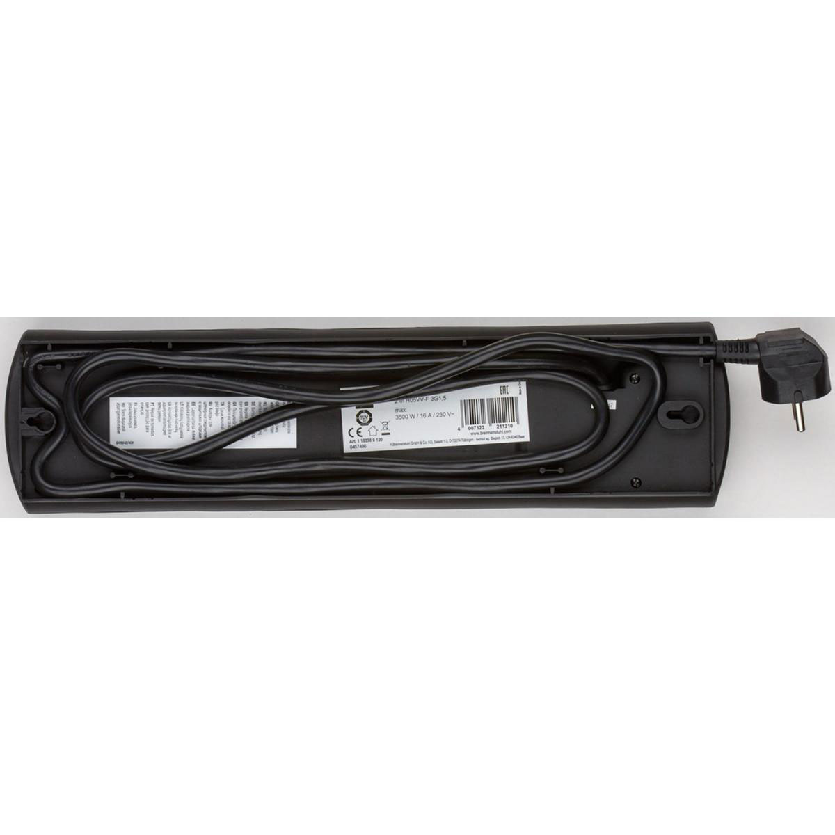 Brennenstuhl Steckdosenleiste Primera-Line mit Schalter 10-fach schwarz Bild 7