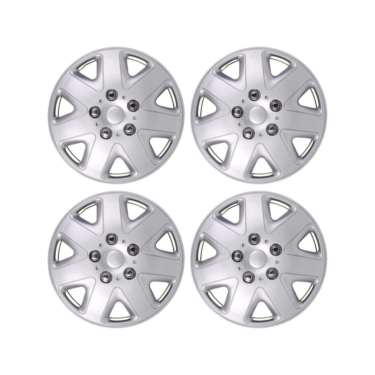 Basic Radzierblenden-Set 14 Zoll silber 4-teilig Bild 1