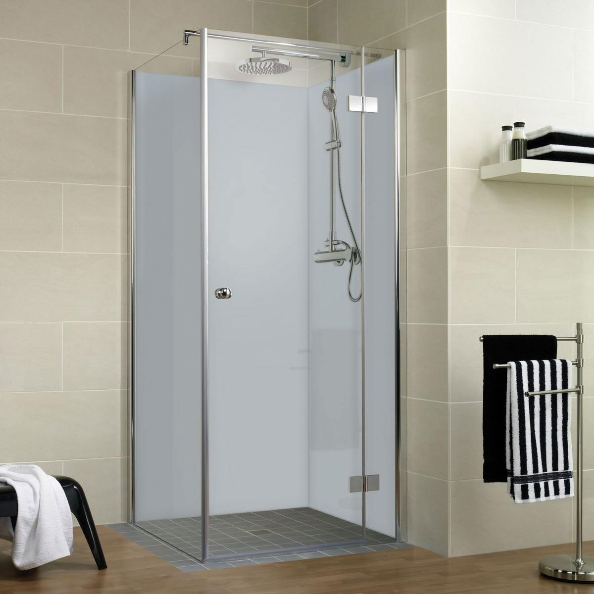 Schulte Duschrückwand Decodesign-Set über Eck 900 x 2100 mm hellgrau