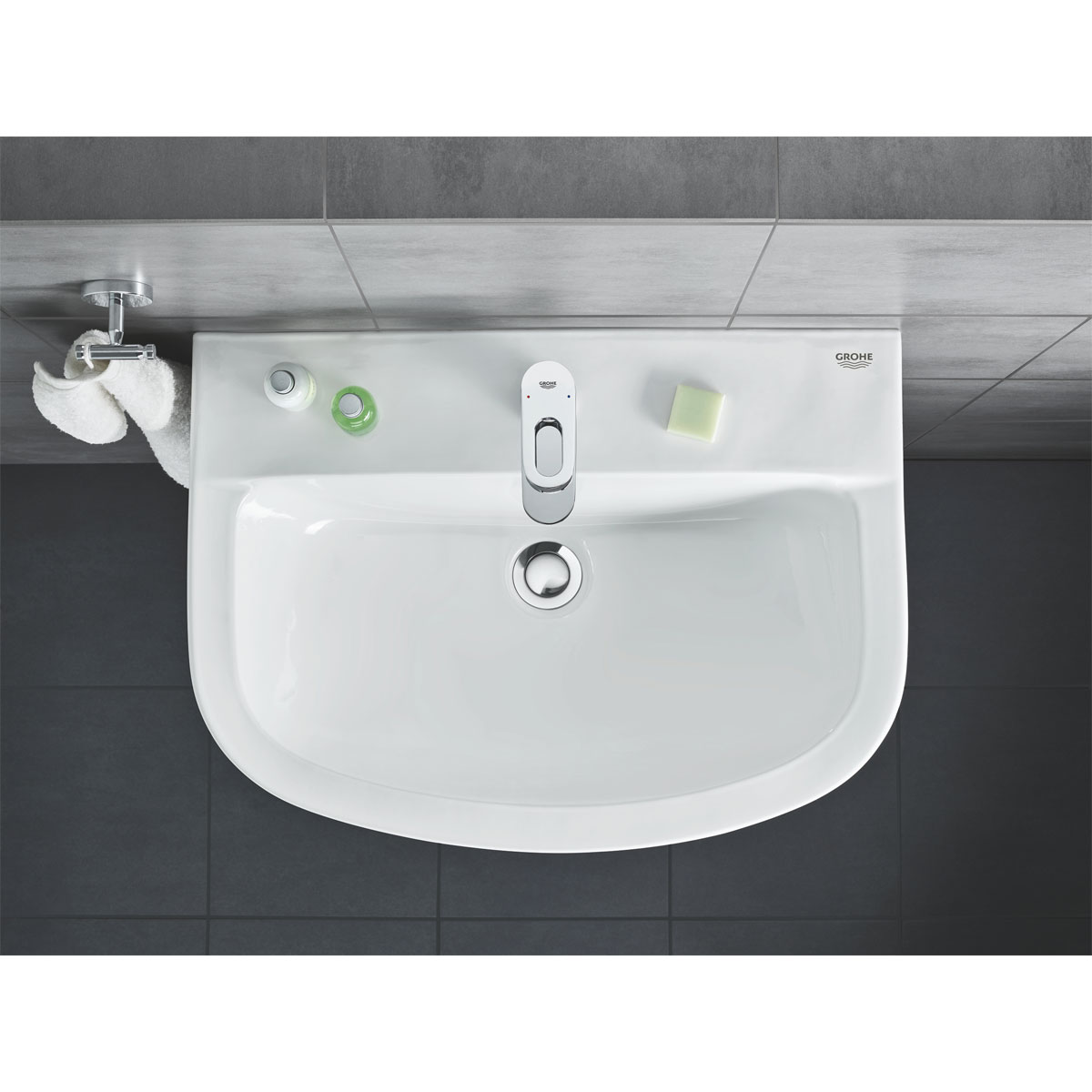 Grohe Handwaschbecken Bau alpinweiß 45,4 x 15,1 x 35,4 cm Bild 4