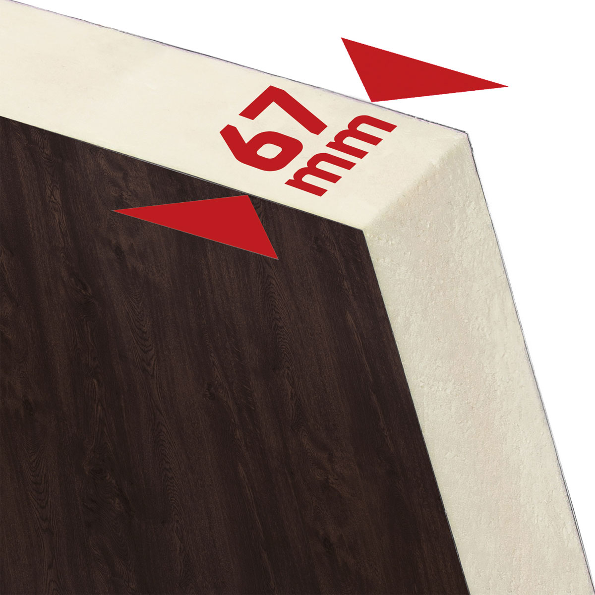 SplenDoor  Premium-Haustür Passivedoor Ribe energiesparend nussbaum 100 x 210 cm rechts Bild 5