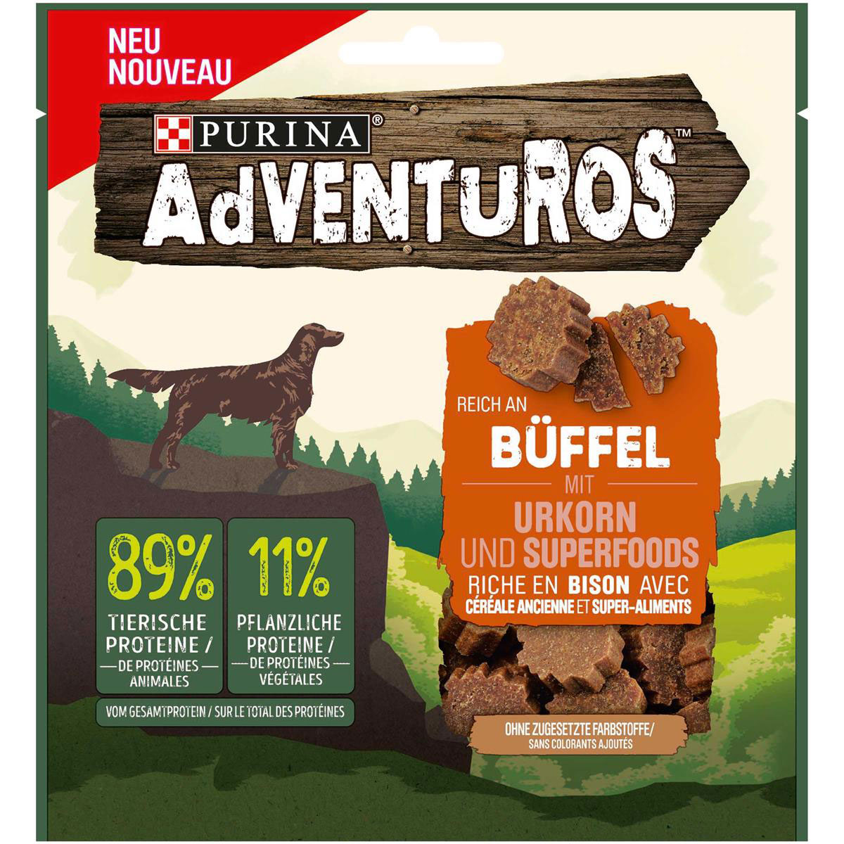 Adventuros Büffel mit Urkorn 90g