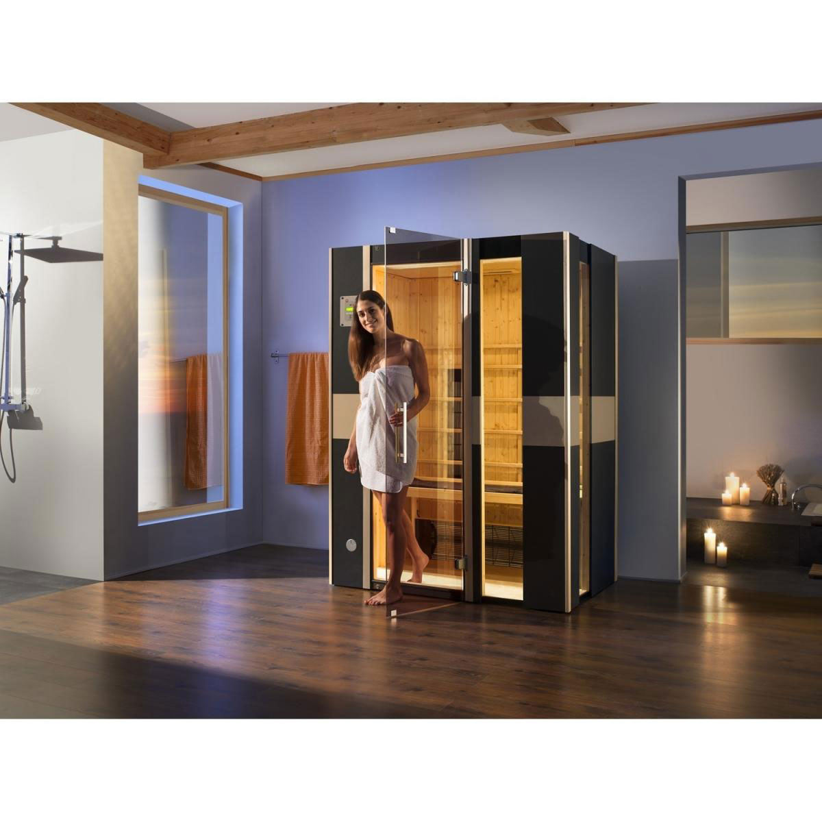 Weka Infrarotkabine 543 Graphit Größe 2