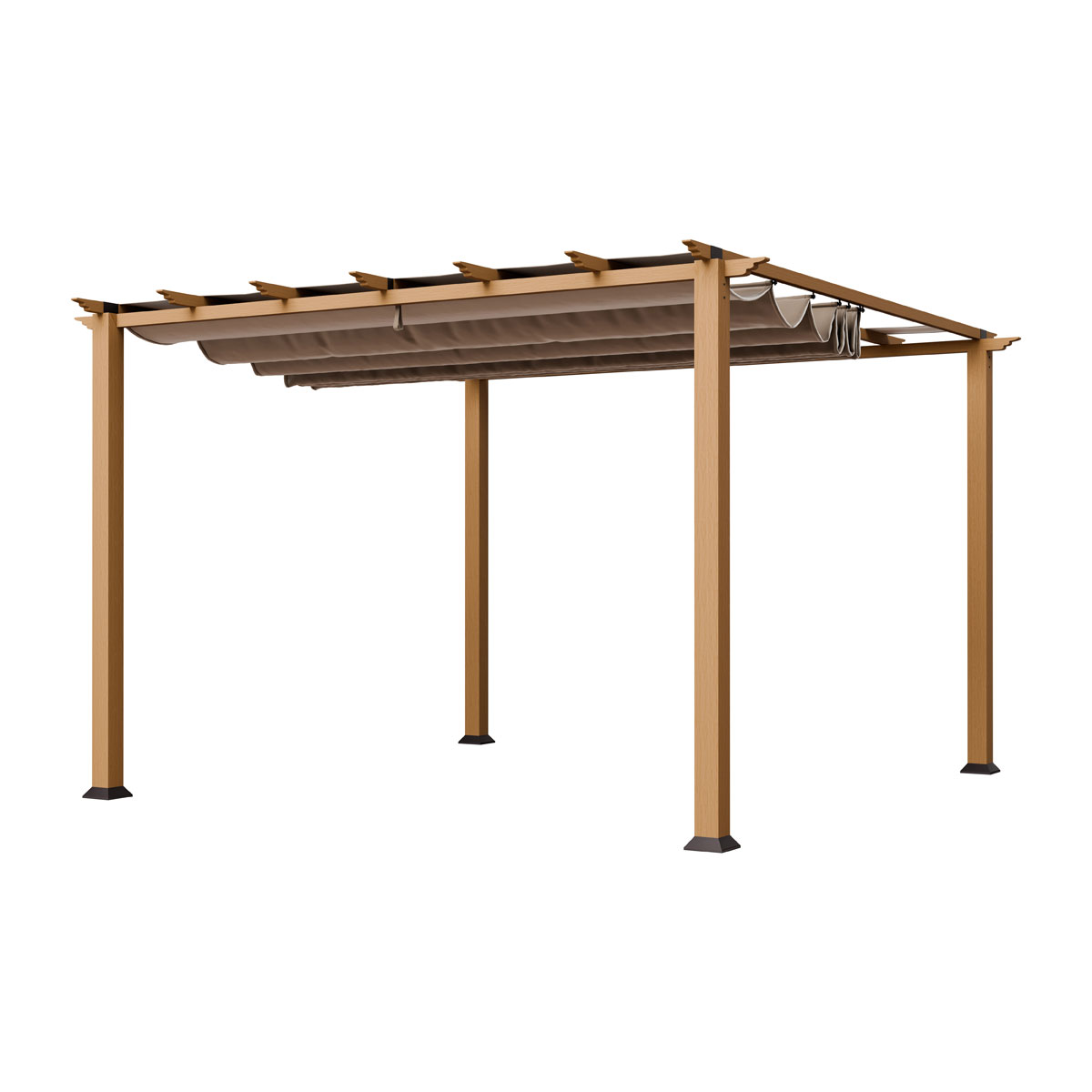 Paragon Outdoor Outdoor Pergola Florida 1111 350x350x235cm Holzoptik