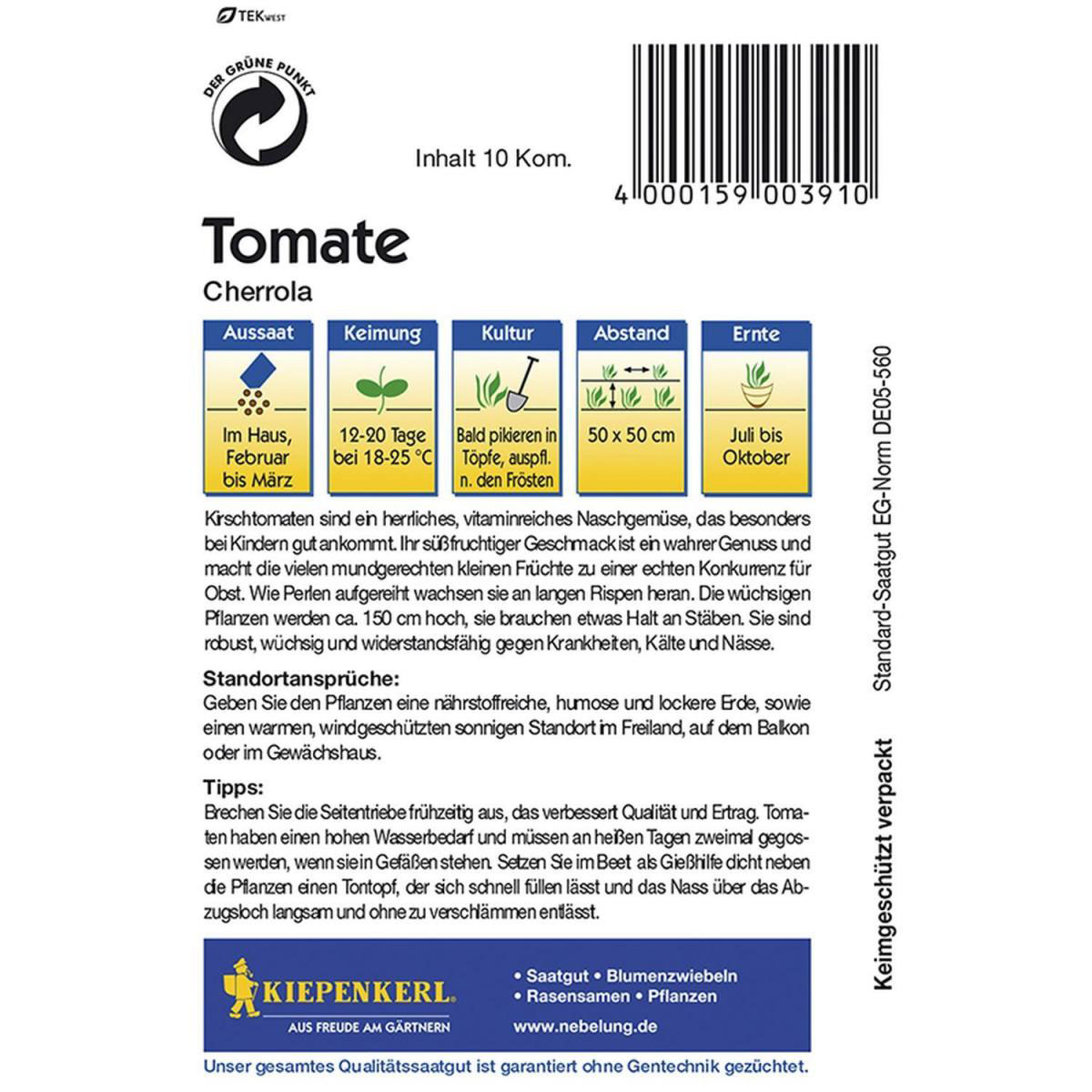 Kiepenkerl Tomaten Cherrola F1 Bild 2