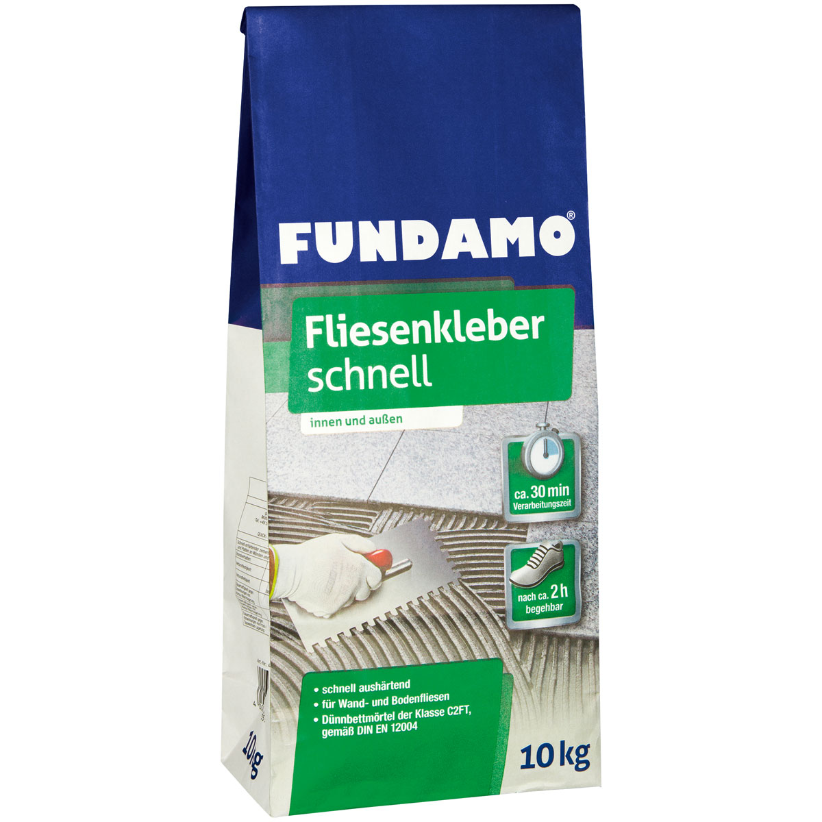 Fundamo Fliesenkleber schnell 10kg Fundamo Fliesenkleber schnell 10kg