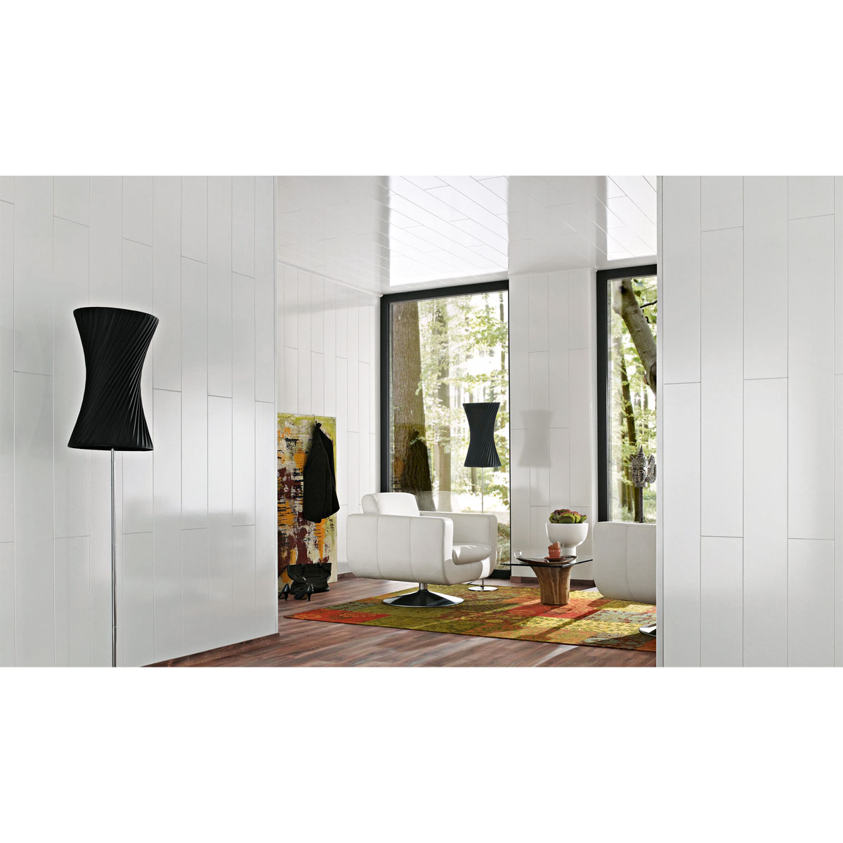 Specht Vinylboden  Paneel Ambiente weiß hochglänzend 130 x 20,2 x 0,1 cm Bild 5