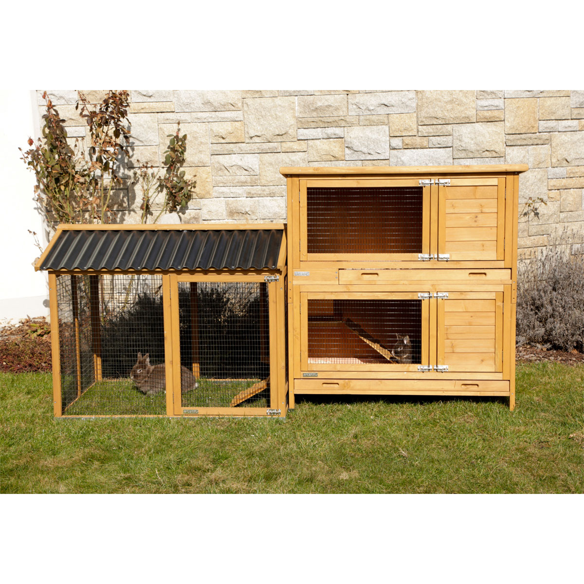 Freigehege Appartment Pro 115 x 90 x 85 cm braun Bild 9
