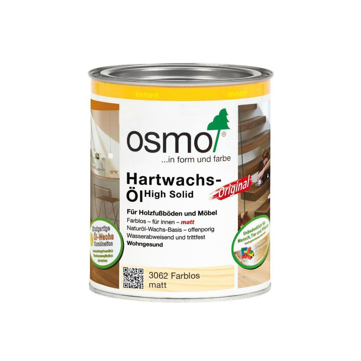 Osmo Hartwachs-Öl Original Farblos Matt 0,75 L