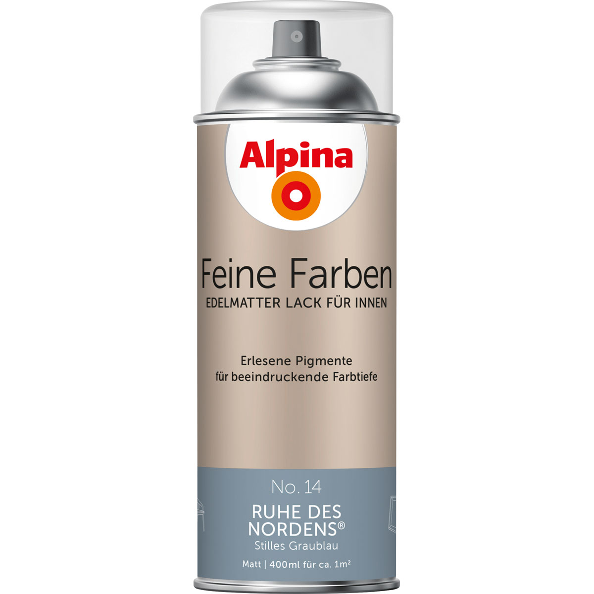 Alpina Buntlack Feine Farben Sprühlack No 14 Ruhe des Nordens edelmatt 400ml