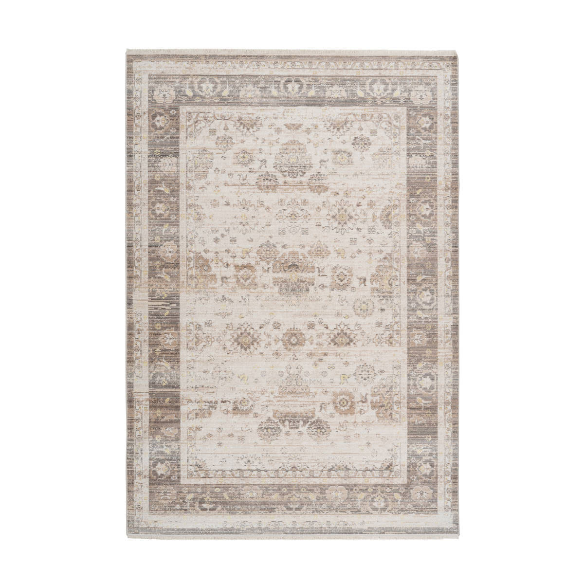 Fransenteppich „Baroque 1000“, beige