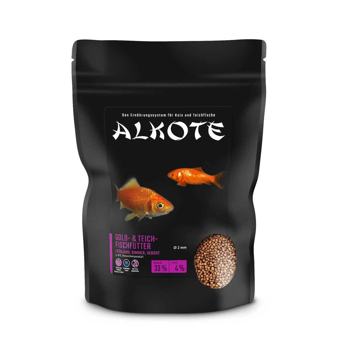 ALKOTE Gold- und Teichfisch-Futter 450g