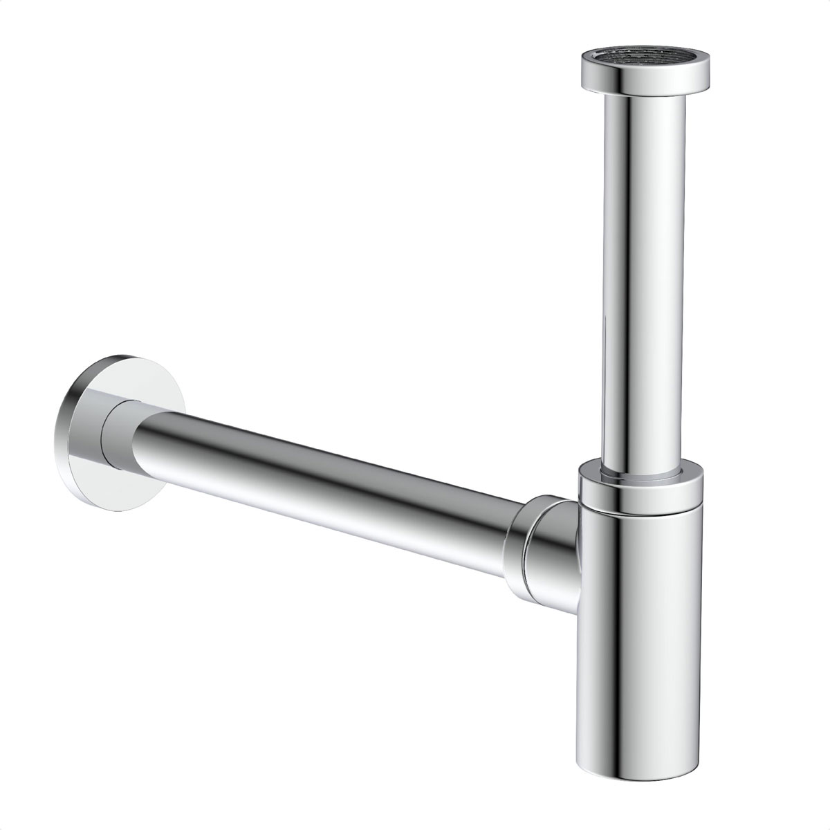 Kirchhoff Design-Flaschsiphon DS-5WK 1¼ x 32 mm verchromt Bild 1