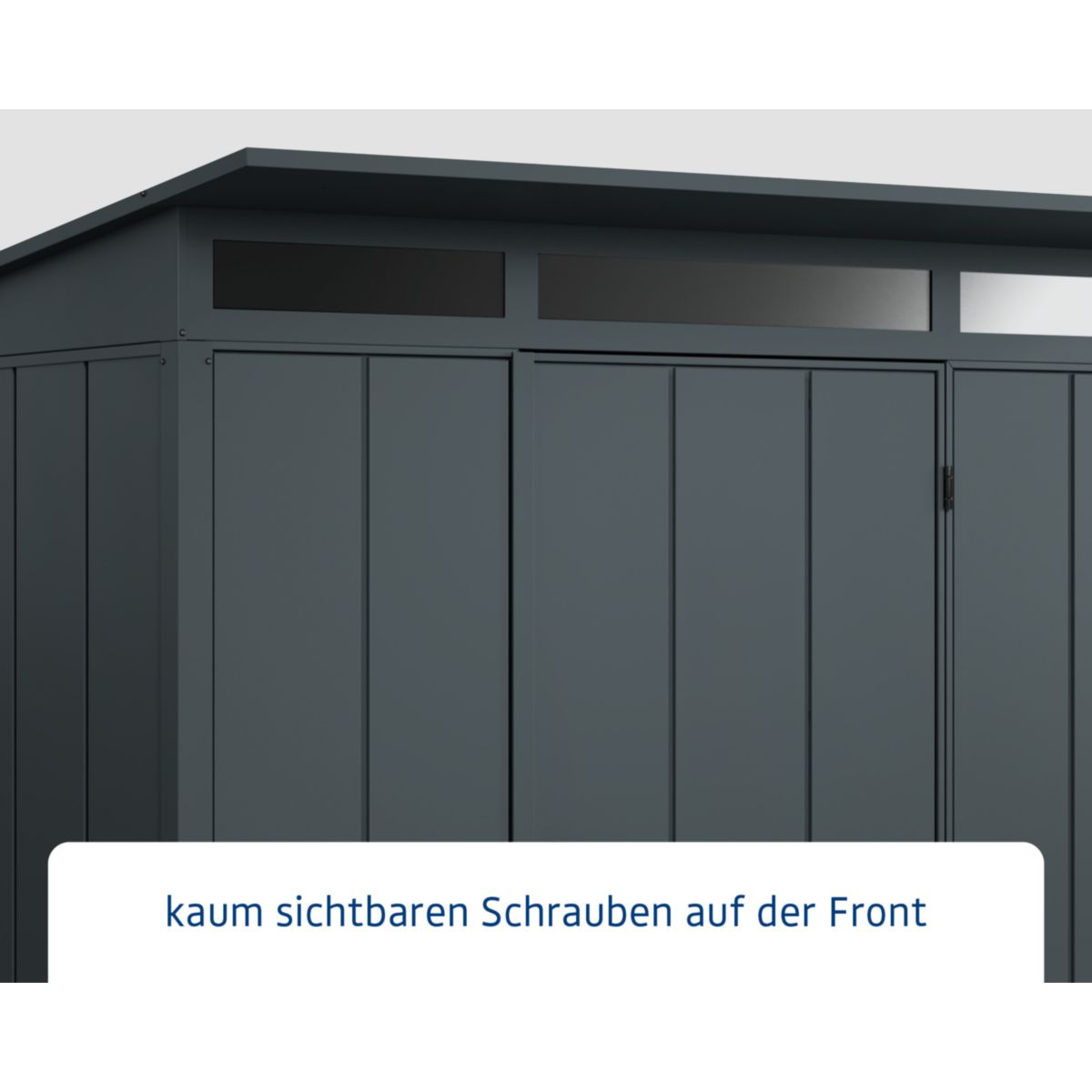 EcoStar  Gerätehaus Elegant-PTyp 1RAL7016 1 flg Bild 4