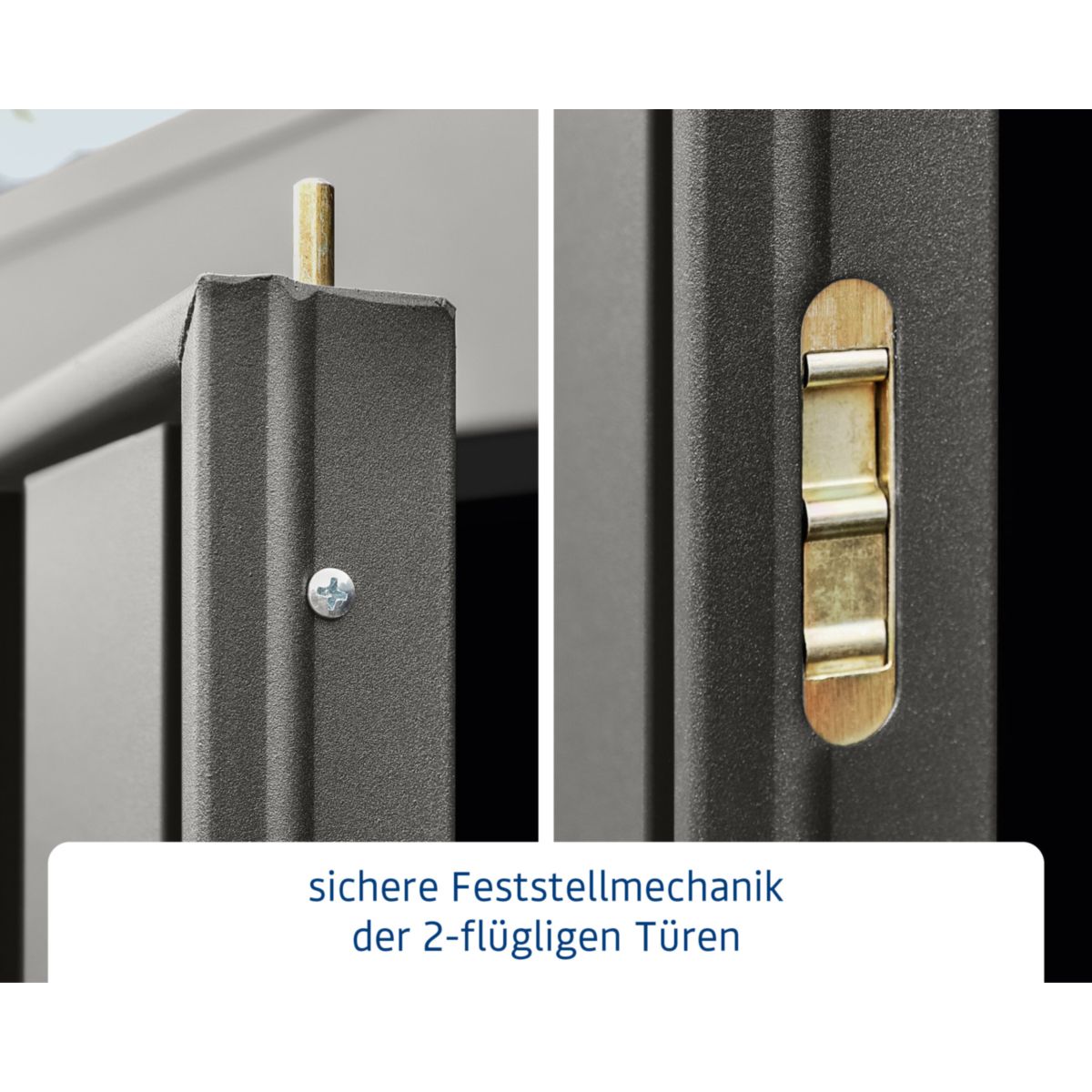 EcoStar  Gerätehaus Trend-STyp 3RAL9007 2 flg Bild 6