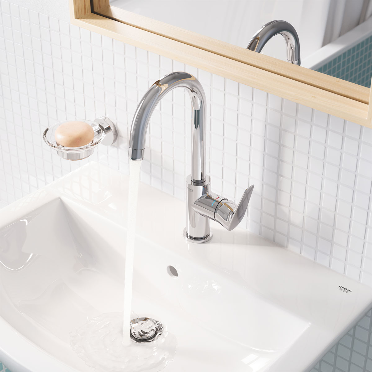 Grohe Seifenbehälter Essentials transparent 11 x 5,8 x 12,5 cm Bild 3