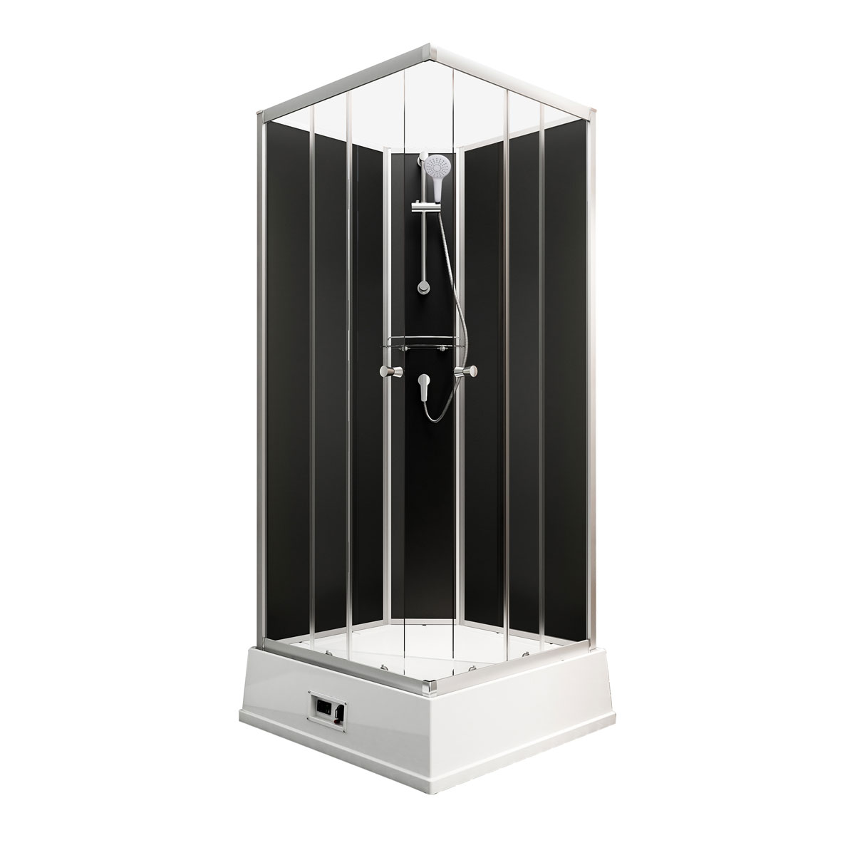 Schulte Wellnesskabine Korfu II Boiler und Pumpe schwarz Bild 2