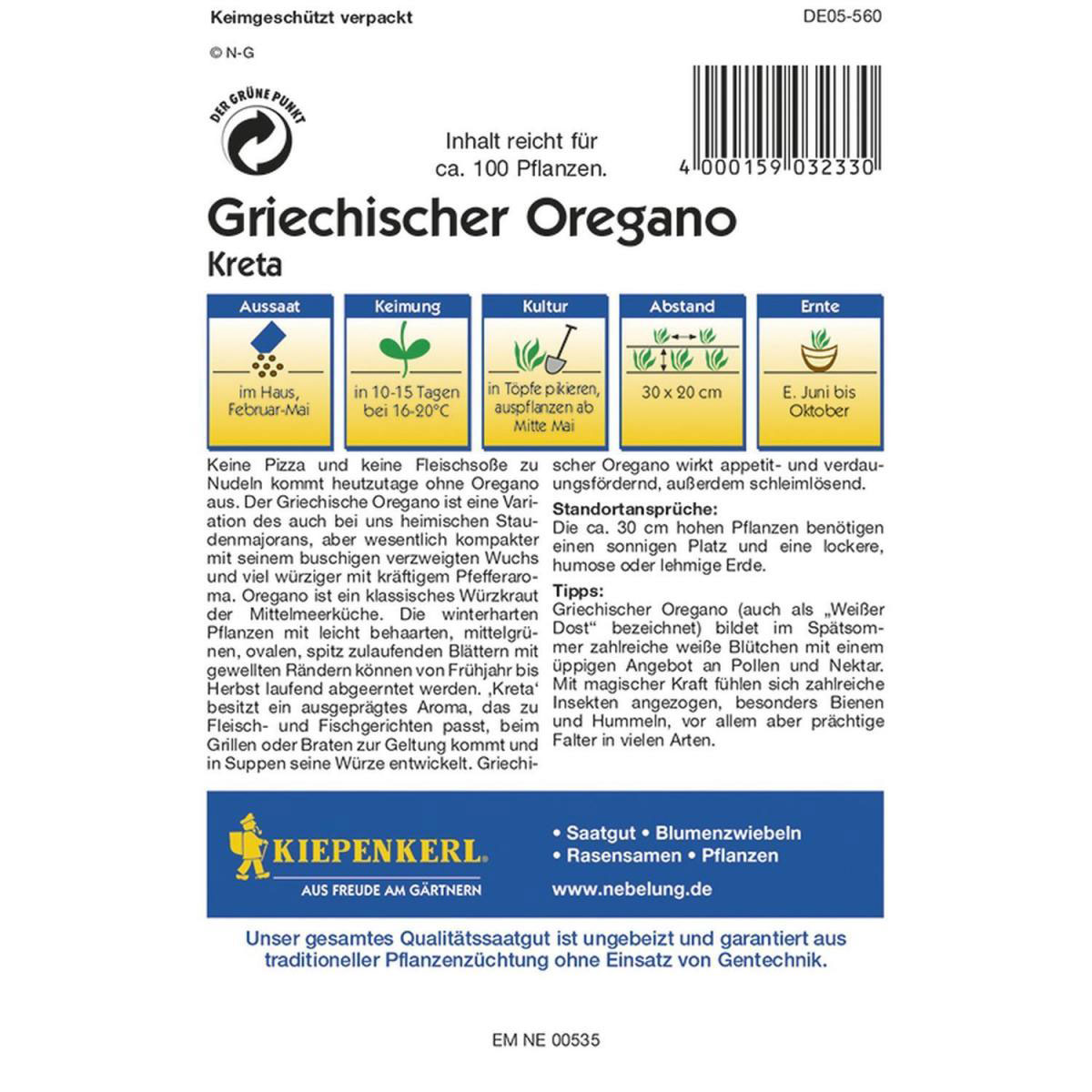 Kiepenkerl Oregano Kreta Profi-Line Bild 2