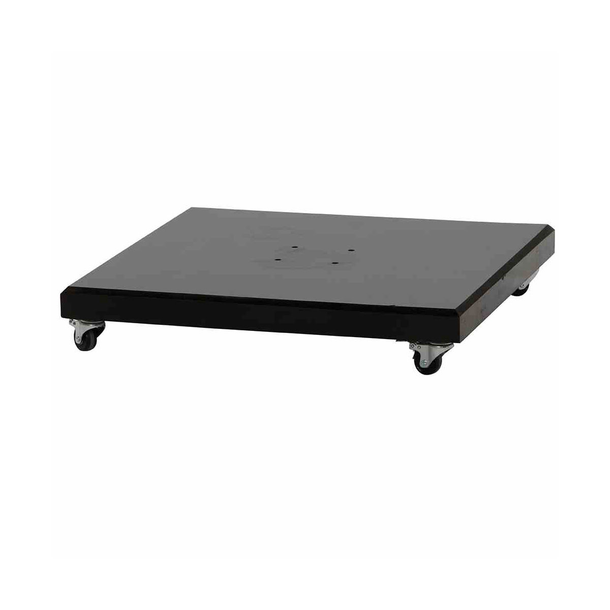 Siena Garden Schirmständer „Ferona“ 90 kg, 76x76x13 cm, Granit schwarz, inkl. Rollen